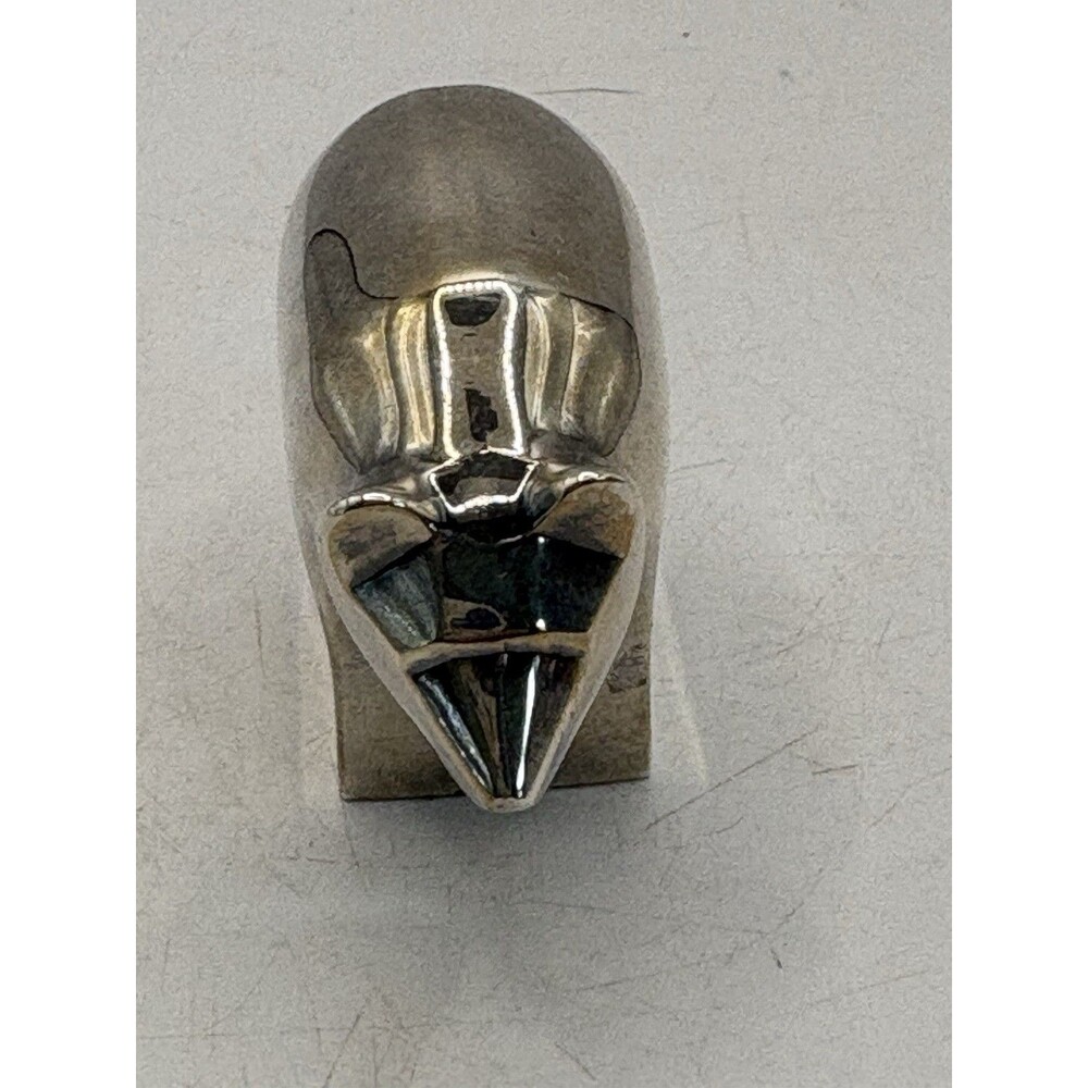 DANSK Bear Silver-Plated Zinc Figurine 1970 by Gunnar Cyren ‘Silver Zoo’ Series